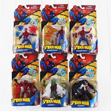 6 stylów Superhero Spiderman Venom Lizard Carnage PVC figurka-Model kolekcjonerski