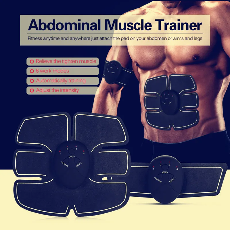 Machine TENS Electronic Abdominal Fitness Accessories EMS Wireless Electric Muscle Stimulator Massager Body Slimming Shaper