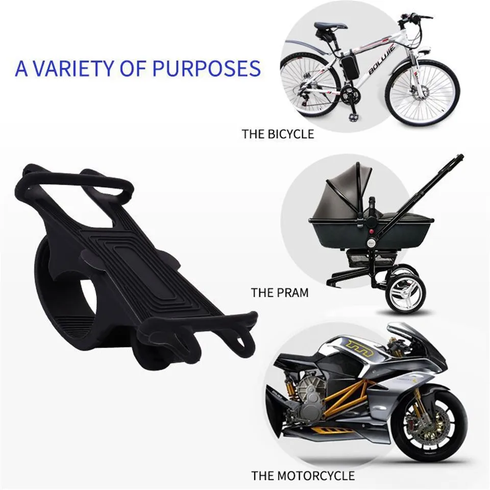 

Bicycle Phone Holder For 3.5-6.2 inch Smartphone Adjustable Support GPS Bike Phone Stand Baby carriage Motorcycle Mount Stand