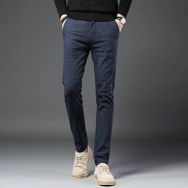 2019 новые летние мужские высококачественные длинные штаны из 100% хлопка модные повседневные мужские брюки L04 мужские брюки