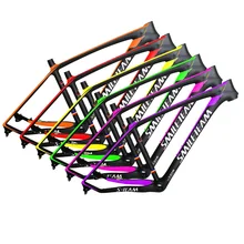 SmileTeam 2017 Новый супер легкий полный углеродного волокна MTB Рама 29er матовая/Глянцевая 3К горный велосипед Рама велосипед Рама Бесплатная доставка