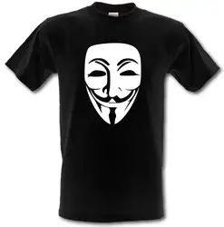 VENDETTA ANONYMOUS Guy Fawkes Mask Gildan тяжелый хлопок футболка Размеры Маленький-XXL удобная футболка, Повседневная футболка с коротким рукавом