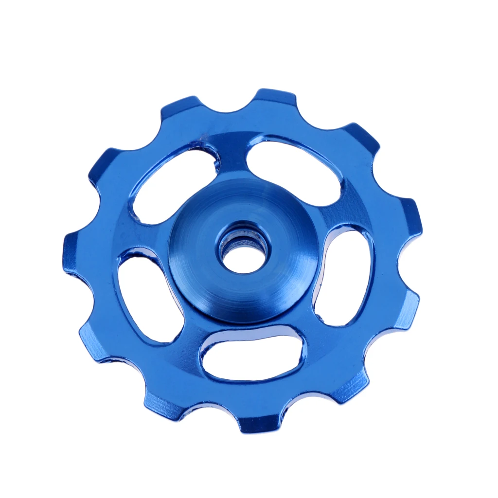 11T Aluminum Alloy Sealed Bearing Jockey Wheel Rear Derailleur Pulley for Mountain Road MTB Bike Gold/Black/Red/Blue