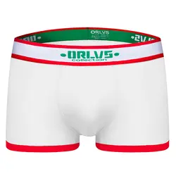 ORLVS бренд мужской трусики дышащий хлопок боксер Для мужчин нижнее белье U выпуклая сумка сексуальные трусы шорты гей мужские боксеры