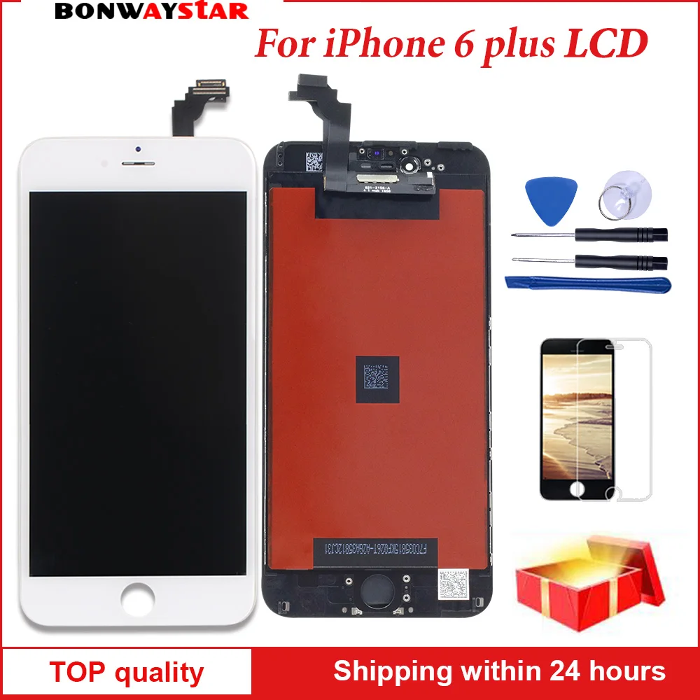 

AAAA LCD Screen For iPhone 6p 6 plus Display Assembly Replacement Touch Screen Digitizer free tools tempered glass flim