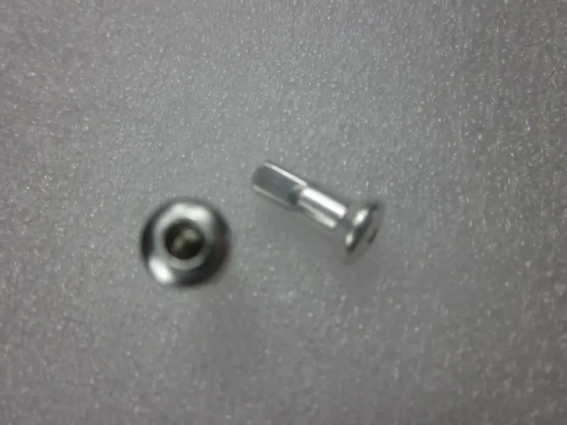 SPEEDSAFE HN10 internal hidden alloy bike nipples aluminum AL7075 0.3g 10.5mm silver Gauge 14 50pcs for 14G road MTB spokes