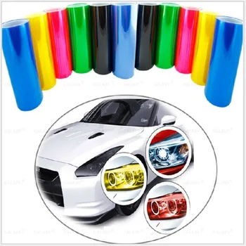 

10M Car Headlights Taillights Fog Lights Change Color Film Light Change Color Film Transparent Lights Film Taillight Stickers