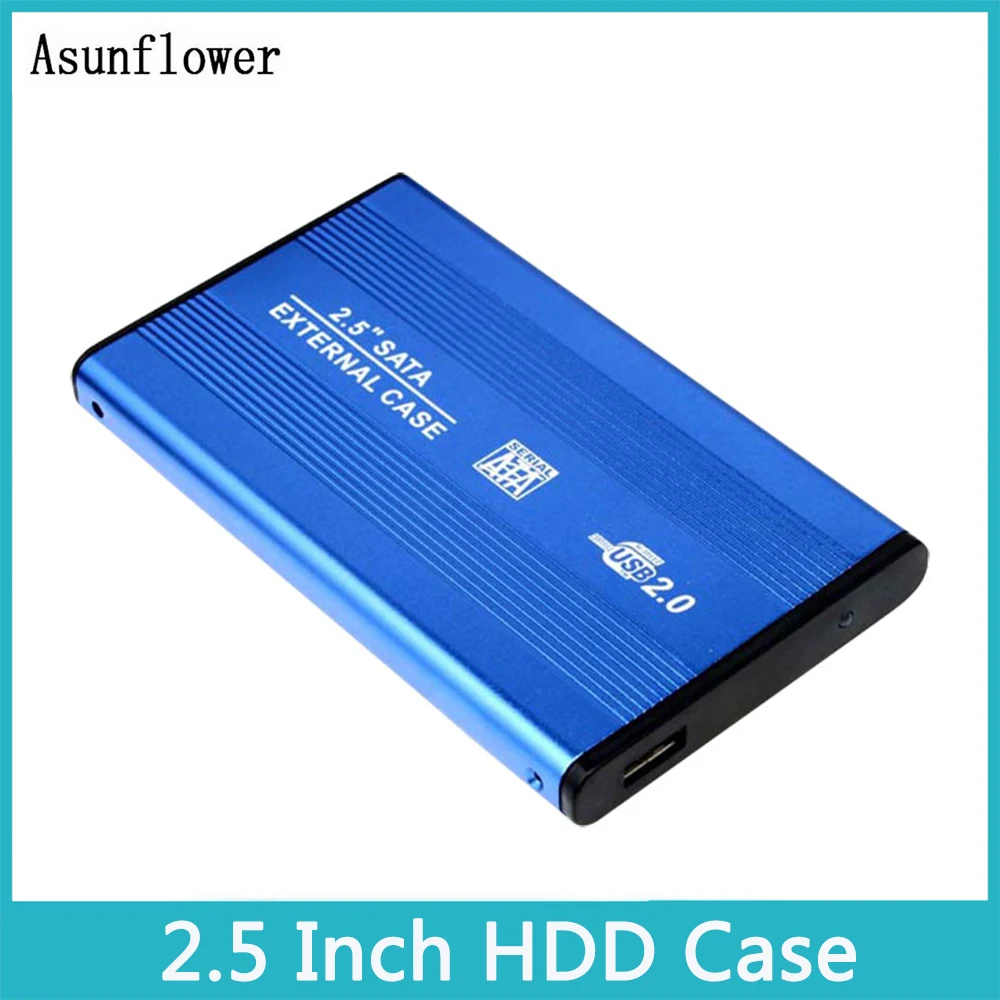 

2.5 Inch HDD Case Sata To USB 2.0 Adapter SSD HD Hard Drive Disk External HDD Box Storage Enclosure For Laptop Notebook