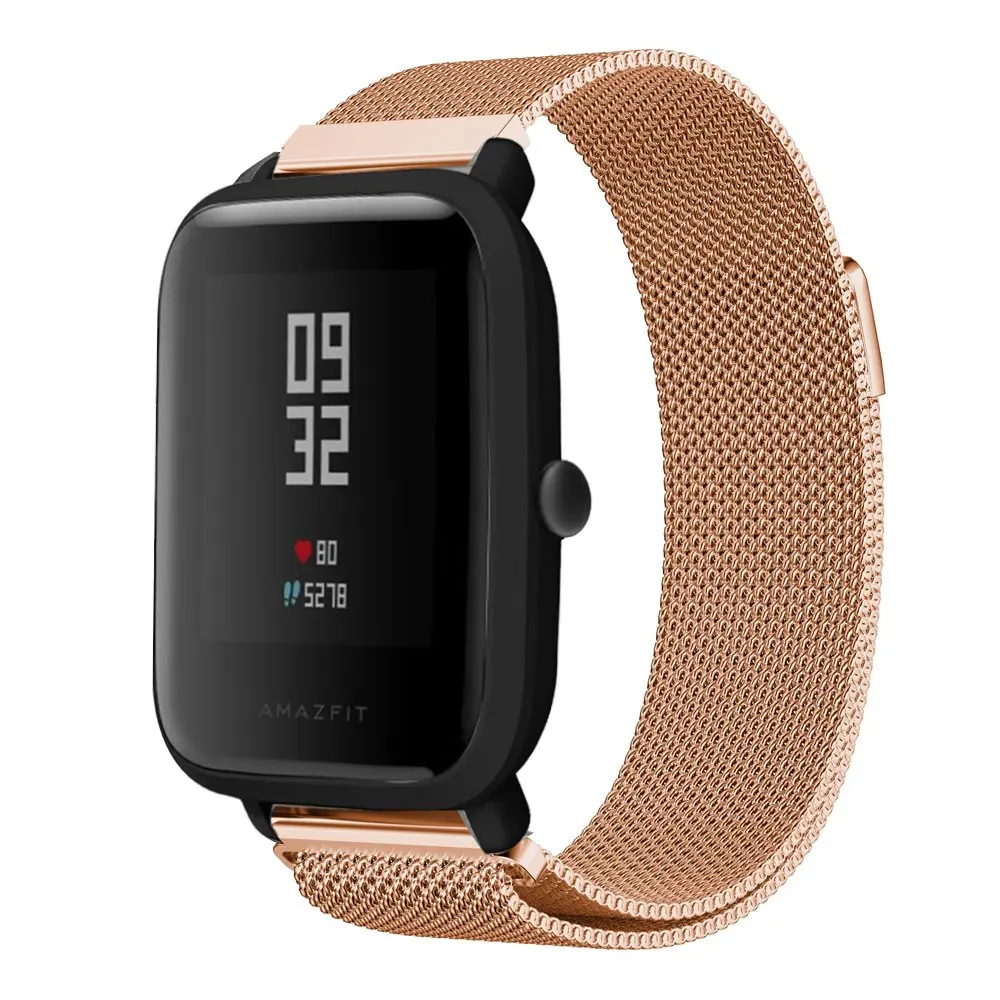 

Tschick 20mm Watch Bands For Xiaomi Huami Amazfit Bip Youth Watch Milanese Loop Stainless Steel Mesh Replacement Strap Accessory
