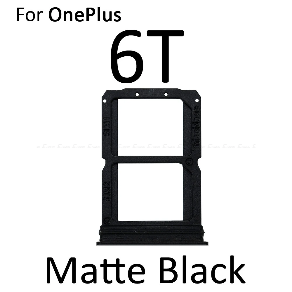 Новые запасные части для OnePlus 6 6T 7 Pro Sim карты лоток Слот держатель - Цвет: For Matte Black 6T