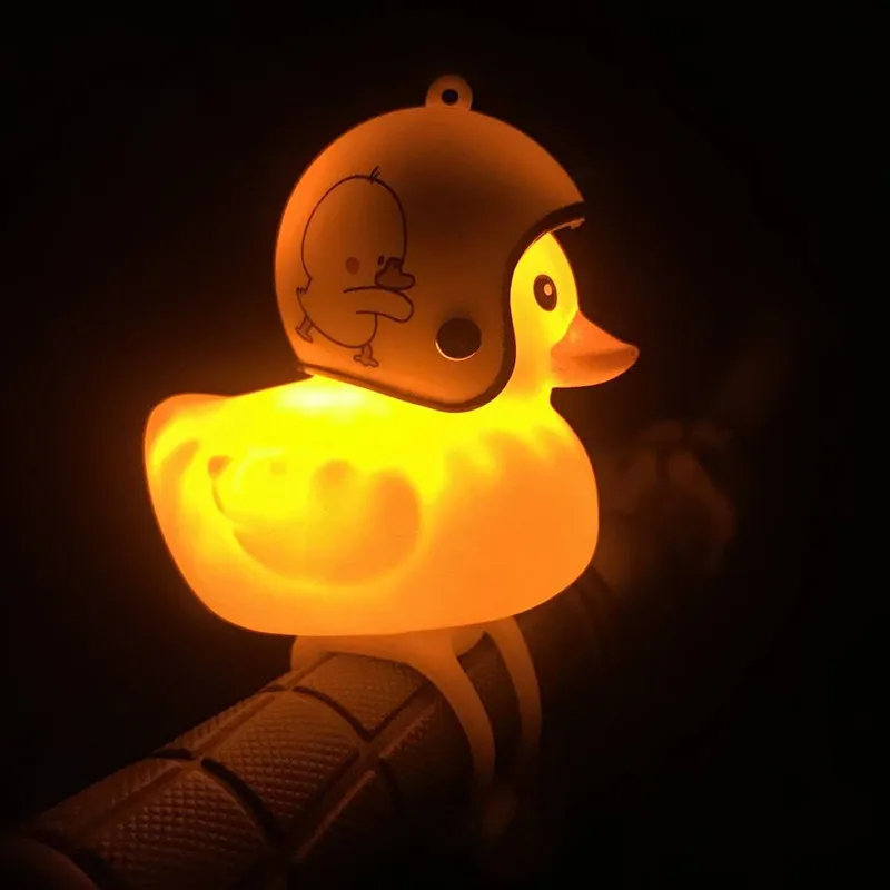 Lovely Duck  Helmet Ring Bell Toy For Motorcycle Cycling Bicycle Bike Ride Horn Alarm b1