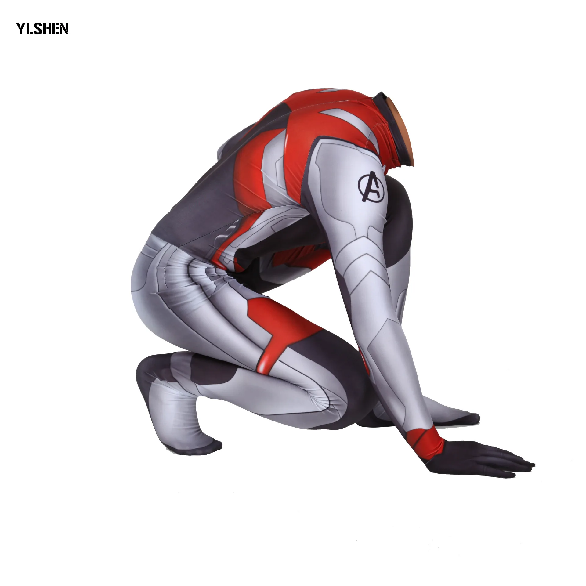 Free Customize Avengers Endgame Quantum Realm Jumpsuits Cosplay Costume High Quality Spandex Cosplay Women Kids Adult Bodysuit