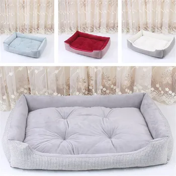

Removable Plaid Pet Dog Beds All Seasons Warming Dog Bed House Pets Sofa Mat Kennel Nest for Puppy Cat Pets Cushion XXL