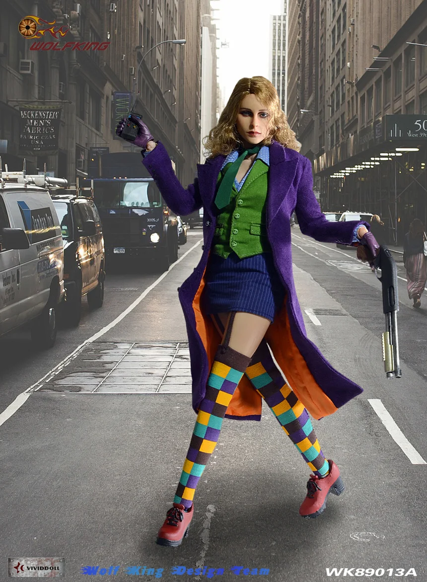 

WOLFKING WK89013A 1/6 Female Joker 2.0 with Double Head Sculpts Luxury Edition 12inch Collectible Action Figure