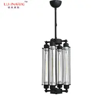 

American Industrial Retro Led Pendant Lights Dinning Room Lighting 4 Lights Vintage Loft Pendant Lamp Metal Bar Restaurant E27