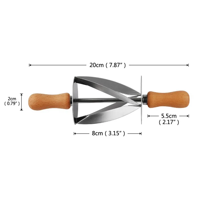 Круассан роликовый резак из нержавеющей стали Кондитерский Резак хлебный валик ломтики тесто резаки кухонные инструменты для выпечки торт прокатки нож