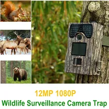 Главная видеонаблюдения 12MP дикой природы камера TTL Trail Ночное видение инфракрасное Обнаружение движения HD 1080 P Ловушка Trail Камера для охотника
