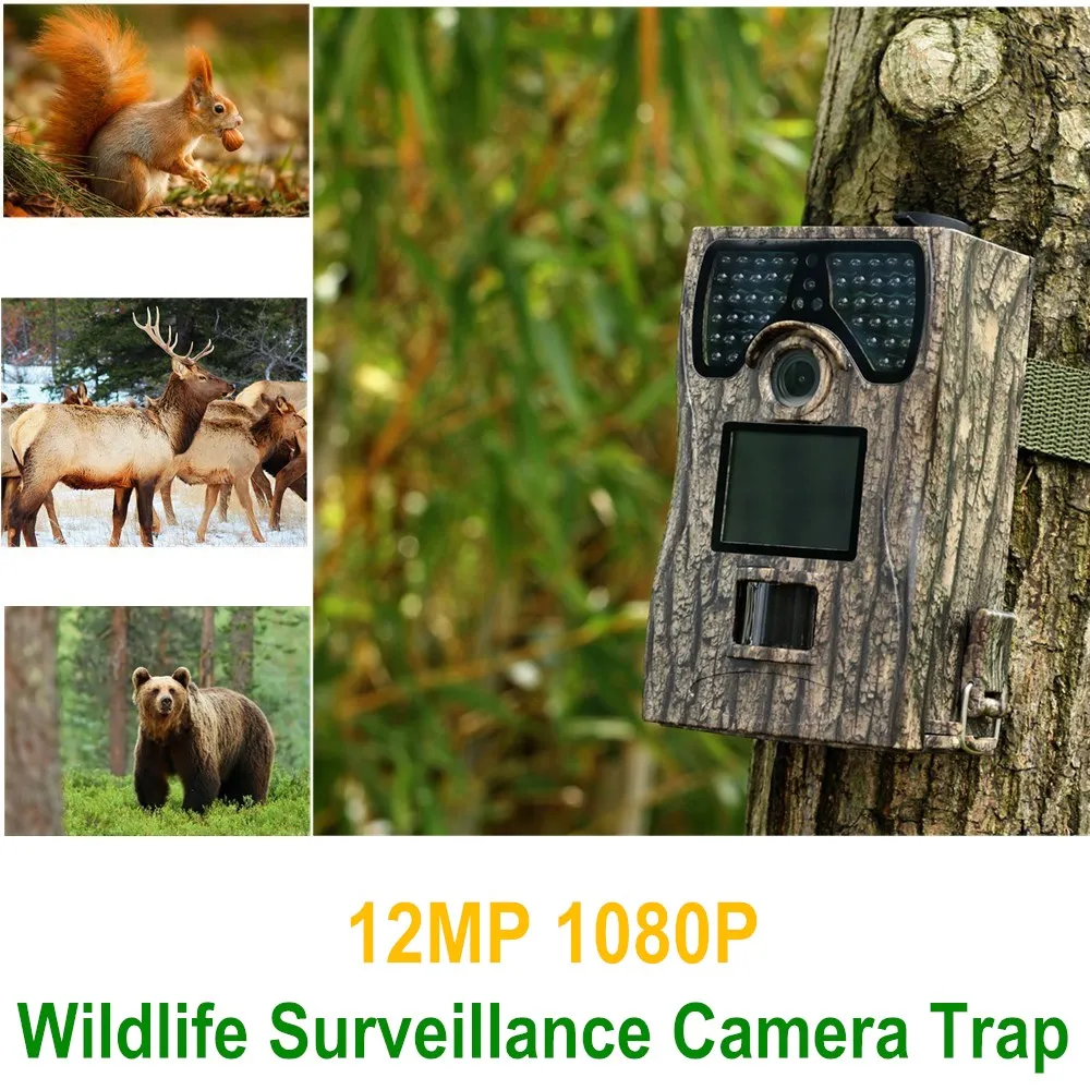 Home Surveillance 12MP Wildlife Camera Trap Trail Night Vision Infrared