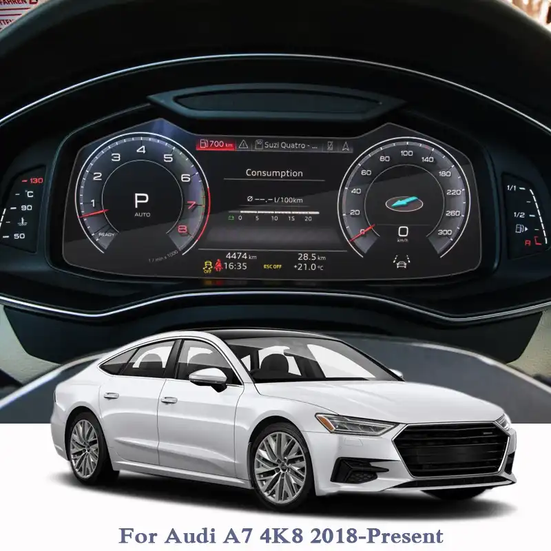 Car Styling Gps Navigation Screen Film For Audi A7 4k8 2018 2020 Dashboard Glass Display Screen Film Climate Control Accessory Automotive Interior Stickers Aliexpress