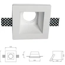 Специальные и прохладный светильник для гипсокартона, paintable штукатурка trimless подпушка лампы, скрытый точечный свет светодиодный светодиодное освещение приспособление, 16 шт./лот