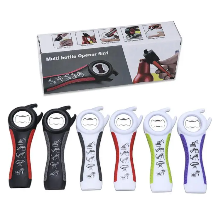 20PCS/LOT 5 in 1 Creative Multifunction Stainless Steel Can Opener Beer Bottle Super Good Jar Kitchen Tool | Дом и сад