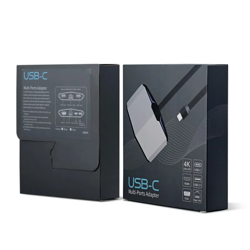 USB3.1 Usb Hub Type C к HDMI USB3.0 RJ45 адаптер для MacBook Samsung Dex S8/S9 Huawei P20 Pro usb c Thunderbolt 3 док