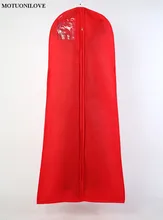 Length 180cm Wedding Dress Bag Clothes Cover Non-woven Dust Cover Garment Bags Bridal Gown Bags For Mermaid Wedding Dress Cover