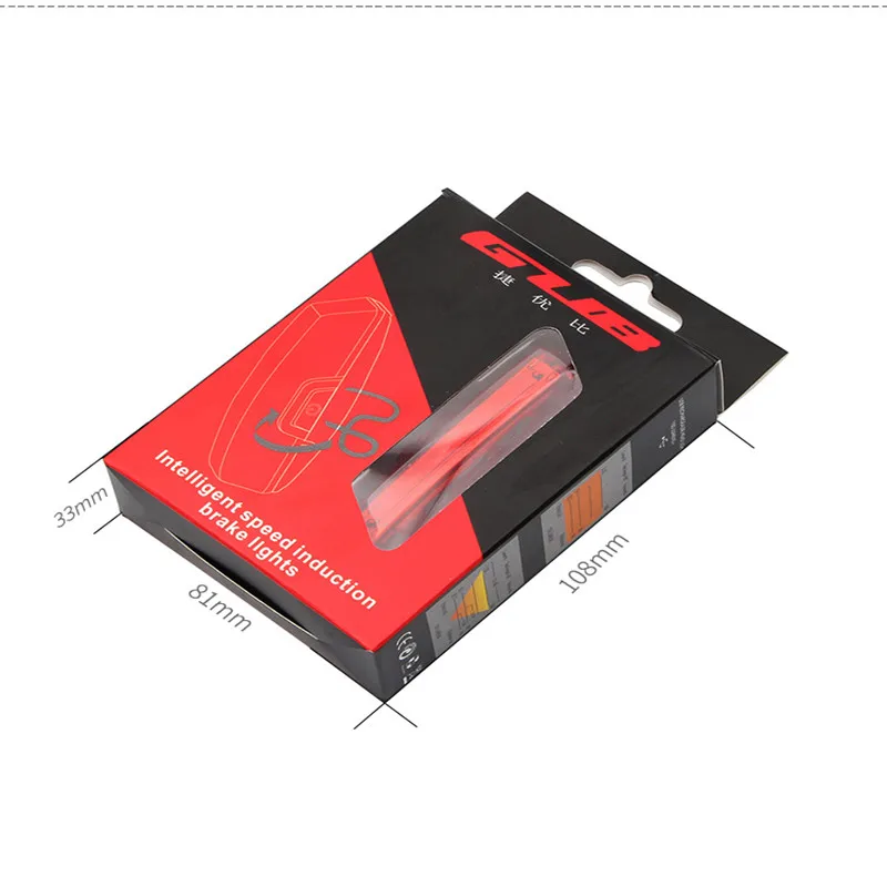 Clearance GUB M-59  MTB road Micycle Rear Light  USB Charge LED Bike Safety light Cycling Automatic Brake Induction Taillight 500mAH 7