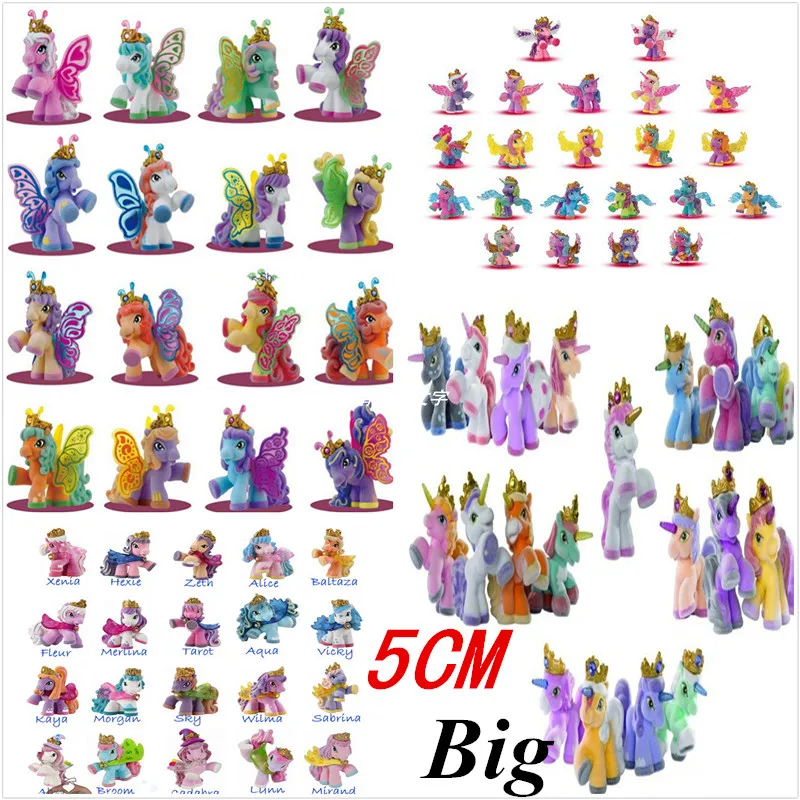 

Simba Filly Little Horse Dolls Unicorn Butterfly Witchy Stars etc. Series Flocking Horses Animal Figures Kids Christmas Gift 5CM