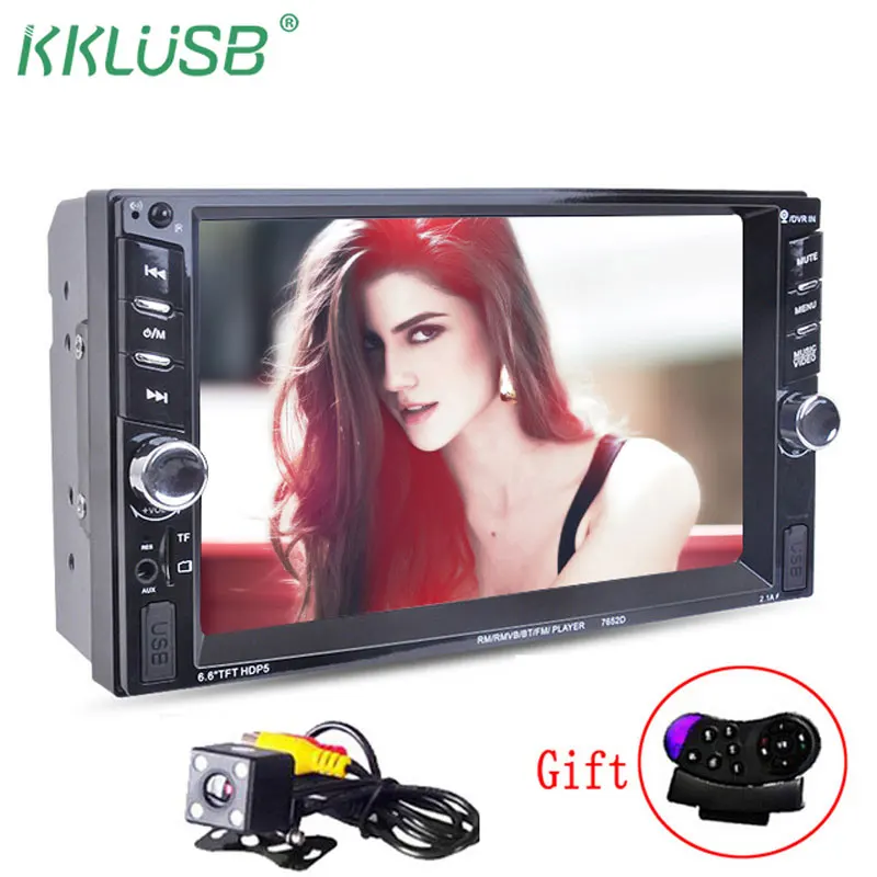 

2din Car Radio 6.6 inch Touch mirrorlink Android Player Autoradio MP5 Player Autoradio Bluetooth Rear View Camera tape recorder
