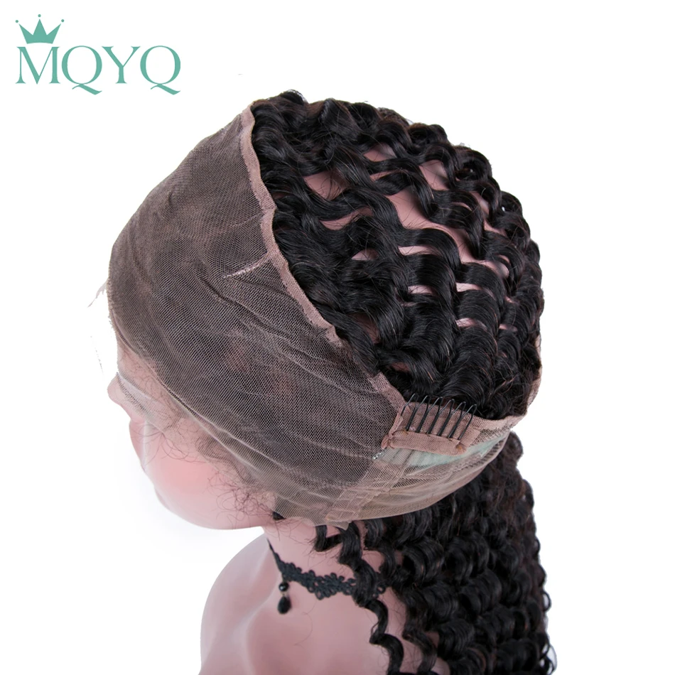 360 Lace Frontal Closure Deep Wave Malaysian Remy Hair Natural Hairline With Baby Hair 100% Human Hair 360 Lace Closure