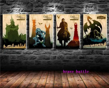 

Lord of The Rings,EL Hobbit Canvas Painting Living Room Home Decor Modern Mural Art Oil Painting