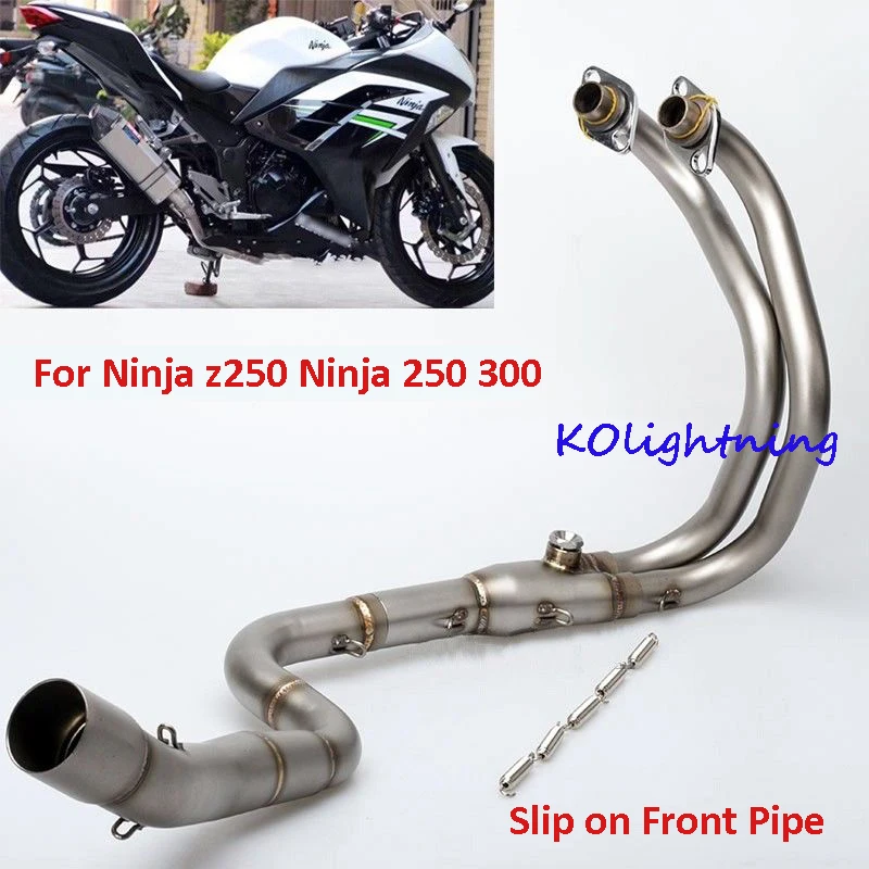 

Передняя звеньевая труба из нержавеющей стали для мотоцикла, 51 мм, скользящая труба для Kawasaki Ninja z250 Ninja 250 300 2013 2014 2015 2016