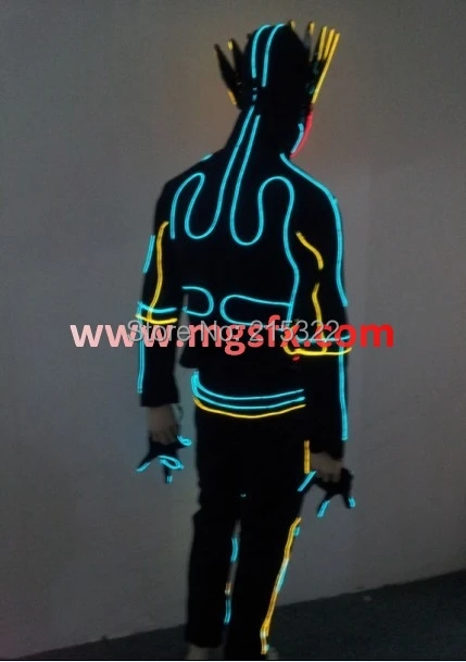 Бесплатная доставка светильник Tron/LED tron костюм/LED танцевальная одежда./неоновый EL