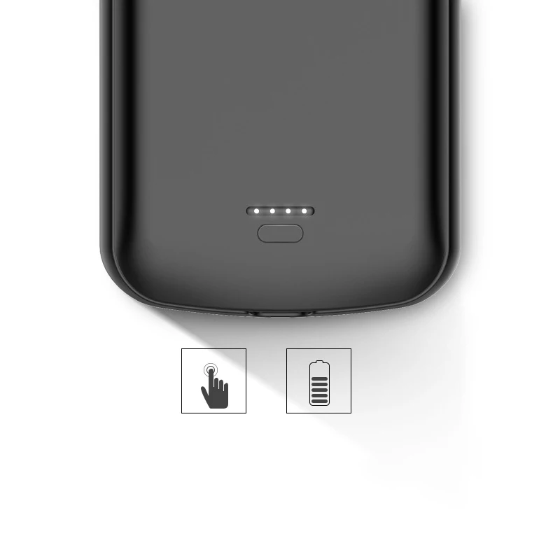 Тонкий чехол для зарядного устройства для iPhone X XS Max XR внешний аккумулятор чехол для зарядки для iPhone6 6S 7 8 Plus 5 5S SE 5G задняя крышка