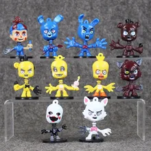 Hot Sale 10Pcs Set Five Nights At Freddy s figure FNAF Chica Bonnie Foxy Freddy Fazbear