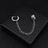 1pcs Earrings with Double Chain Ear Clip Without Ear Hole Personality Fashion Jewelry Ear Nails Ear Bone Earrings for Men Women 5