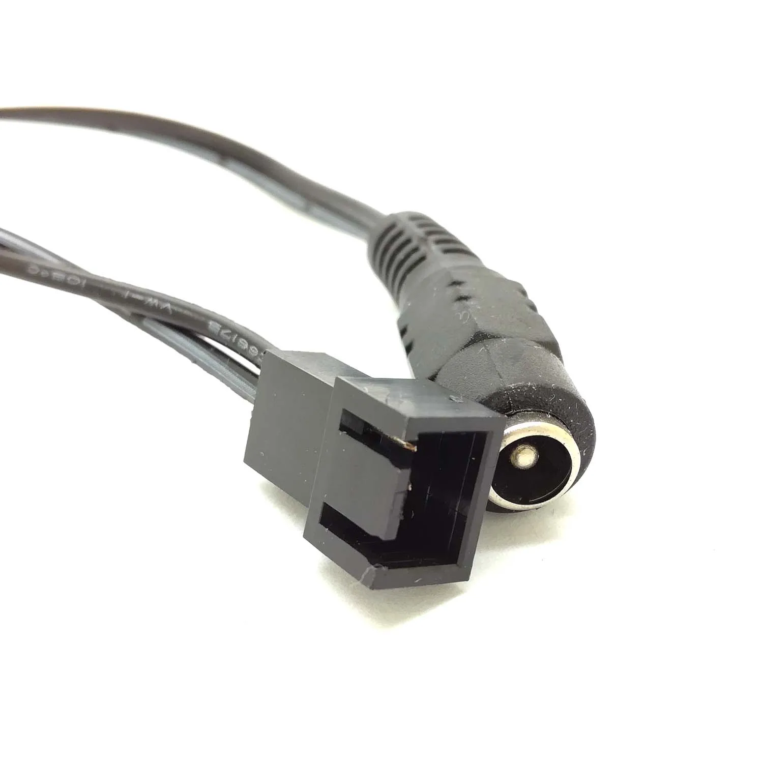PC 3pin/2pin المشجعين الذكور إلى 5.5 مللي متر x 2.1 مللي متر الإناث DC الطاقة كابل 12 v 9 v 5 v للجماهير مدين الطريق كاميرا جديد