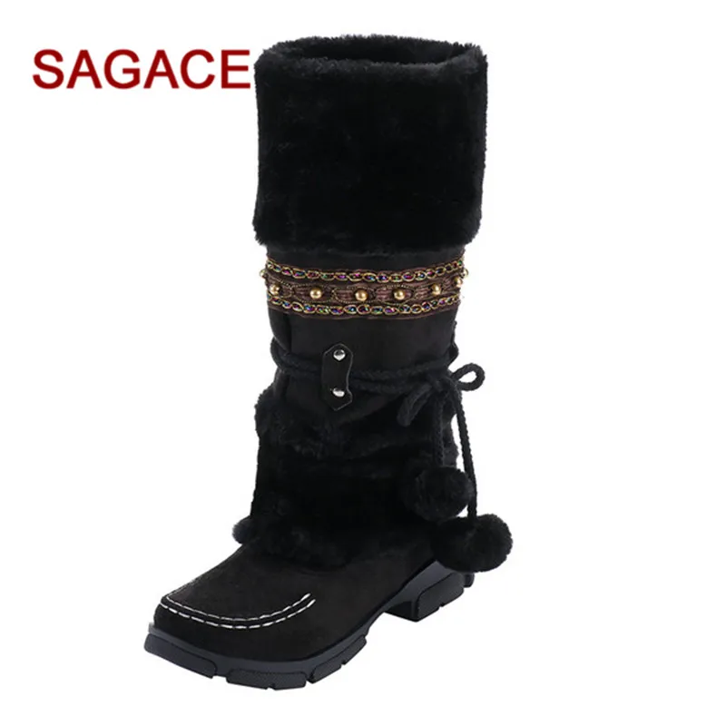 Новинка Лидер продаж модные сексуальные женские сапоги SAGACE на платформе до
