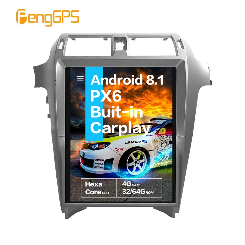 

15''Tesla Screen Android 8.1 PX6 Built-in CARPLAY Car Radio For Lexus GX400 GX460 2010 + Car Multimedia player GPS Navigation