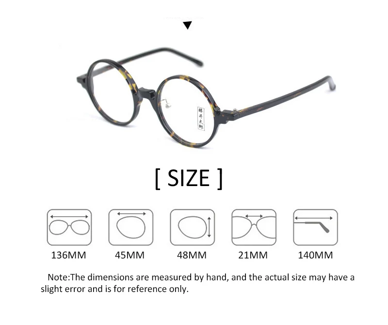 Круглые японские очки от Jonny Depp для мужчин и женщин, прозрачные оптические очки для компьютера, оправа из ацетата, винтажный фирменный дизайн S305