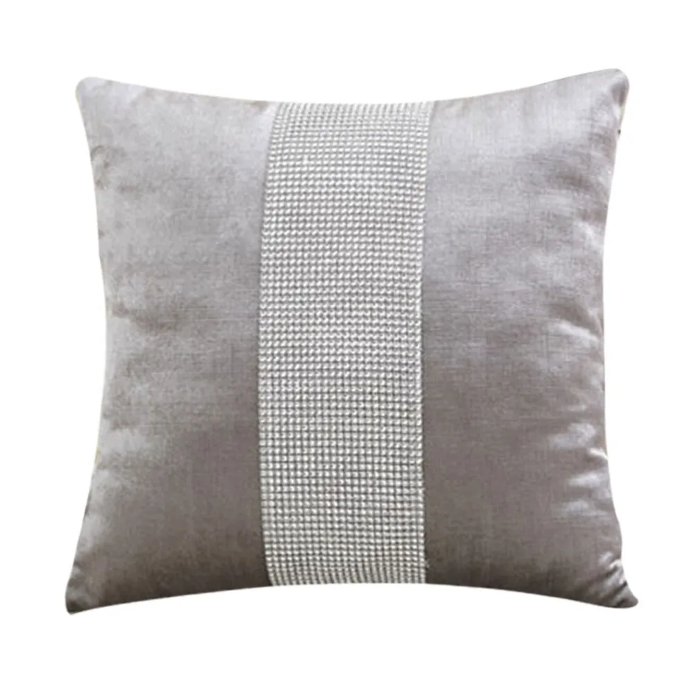 45 см* 45 см декоративный чехол для подушки фланелевый Алмазный лоскутный современный простой бросок Чехол для подушки Чехол вечерние гостиничный домашний текстиль