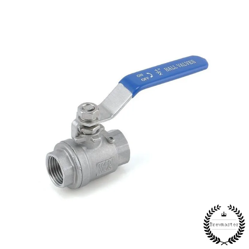 

Stainless Steel Ball Valve 1/2 BSP x 1/2 BSP