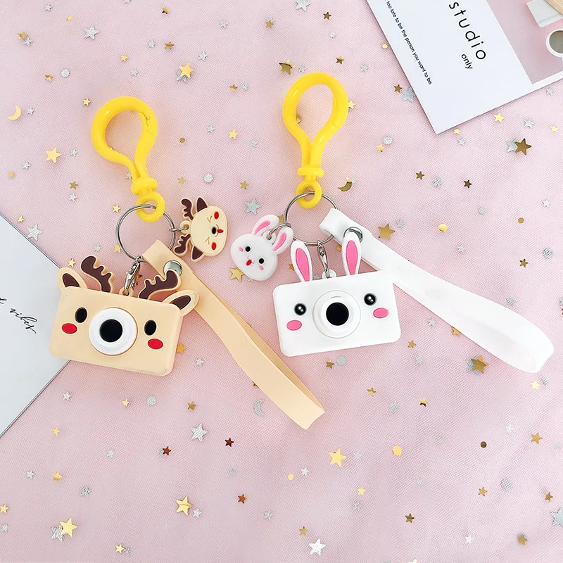 

ZIRIS Camera Flashing Toys for Kids Digital Camera Keychain Luminous Sound Flash light Pendant Bag Accessories Children Toy