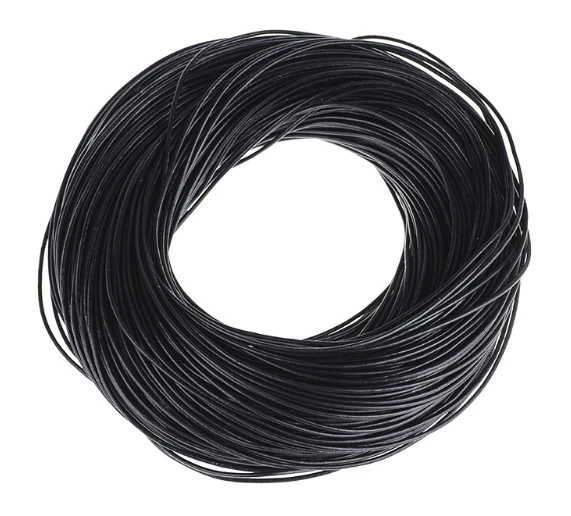 50 Meters Black Waxed Cotton Beading Cord 1.5mm Macrame Jewelry