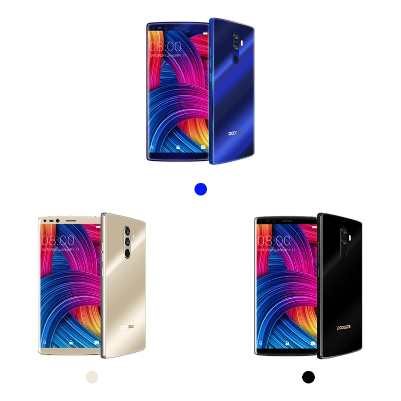 Doogee Mix 2 5 99 дюйма FHD + 18:9 мобильный телефон Andorid 7 1 P25 Восьмиядерный 6 GB 64 16MP 13MP двойной