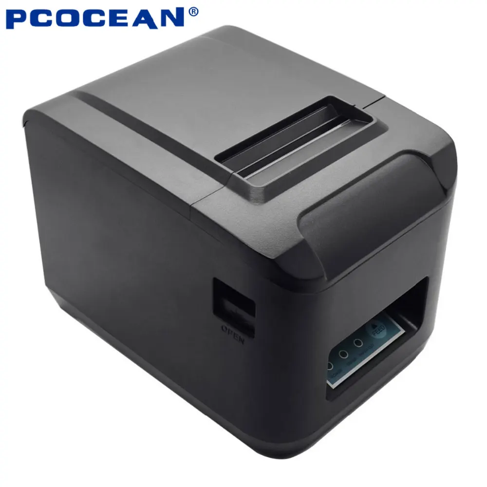 80mm Auto Cutter USB+Ethernet+Serial Thermal Printer Receipt Printer Thermal Restauant Kitchen POS Printer 260mm/sec 300 mm s print speed black 80mm pos thermal receipt printer auto cutter cut windows2000 xp vista 8 10 linux usb ethernet