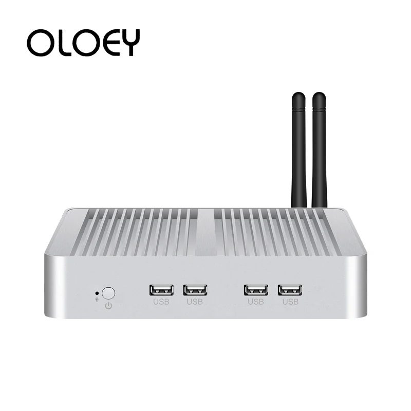 OLOEY sin ventilador Mini PC Intel Core i7 5500U Windows 10 HTPC 8x USB HDMI VGA 2x Gigabit Ethernet 300 M wiFi 4G LTE RS232/RS485 OLOEY sin ventilador Mini PC Intel Core i7 5500U Windows 10 HTPC 8x USB HDMI VGA 2x Gigabit Ethernet 300 M wiFi 4G LTE RS232/RS485