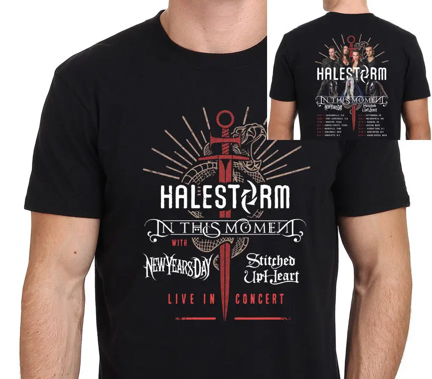 Halestorm in this moment tour 2018 t shirt men s size s xxl in t