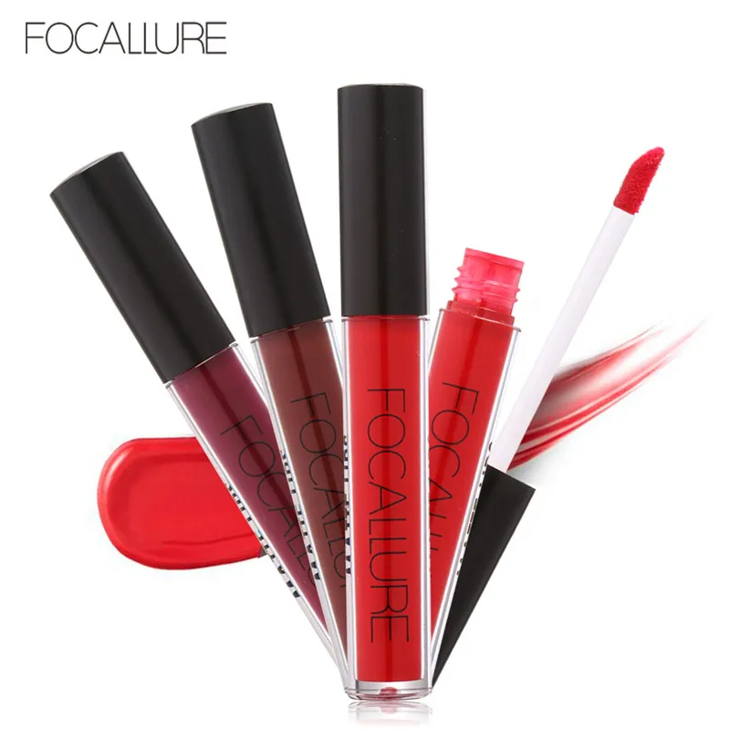 

Focallure Brand Lipgloss Matte Waterproof Long Lasting Liquid Lipstick Moisturizer Red Velvet Lip Gloss Sexy Lips Makeup